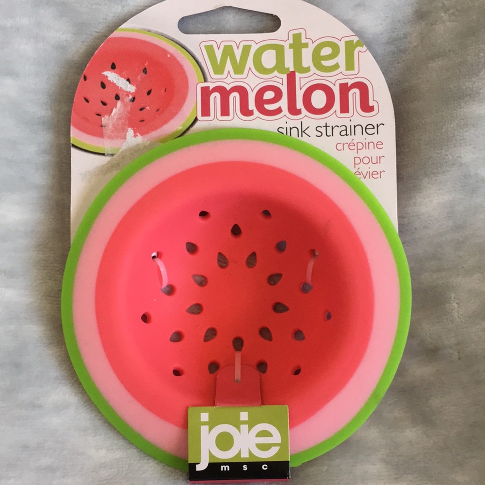 Watermelon Sink Strainer BPA Free Keeps Drains Free Silicone Rubber NWT